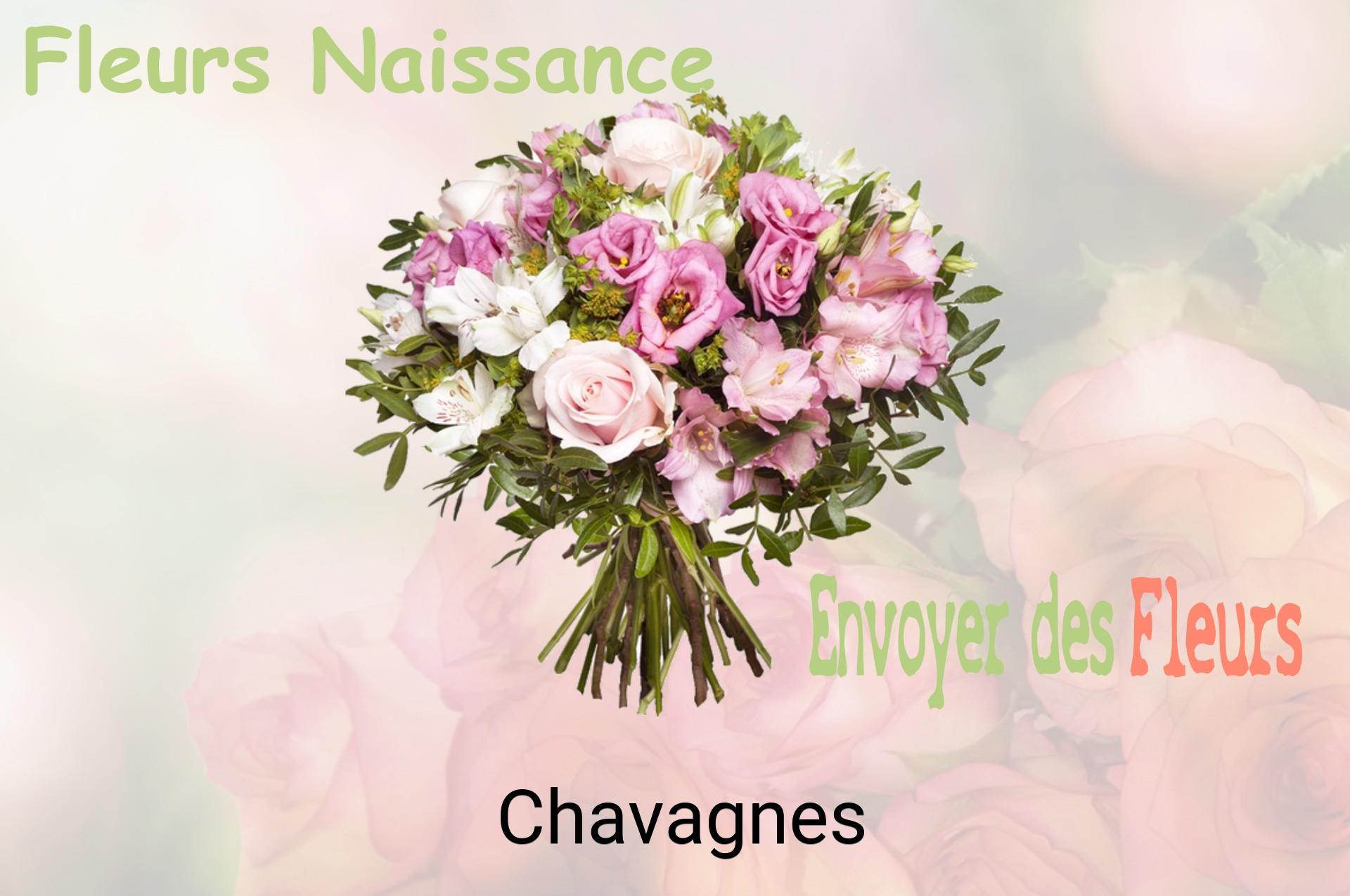 Bouquet de fleurs de naissance livré à Chavagnes